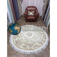 Китайский ковер 0024 Бежевый круг
